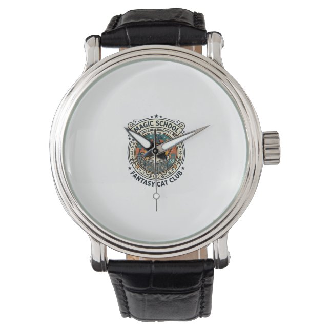 Montre École de Magie Fantastique Chat Mignon Kitty Desig (devant)