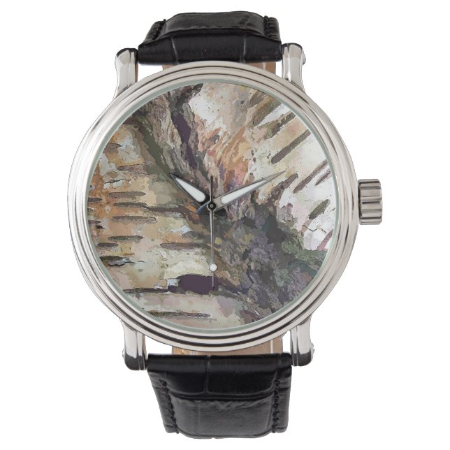 MONTRE ÉCORCE DE BOULEAU (devant)