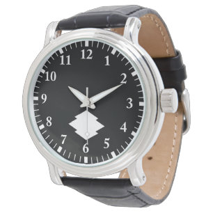 Montre Écorce de pin rhomboïdale