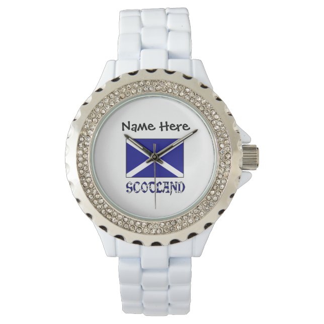 Montre Écosse et drapeau écossais personnalisés  (devant)