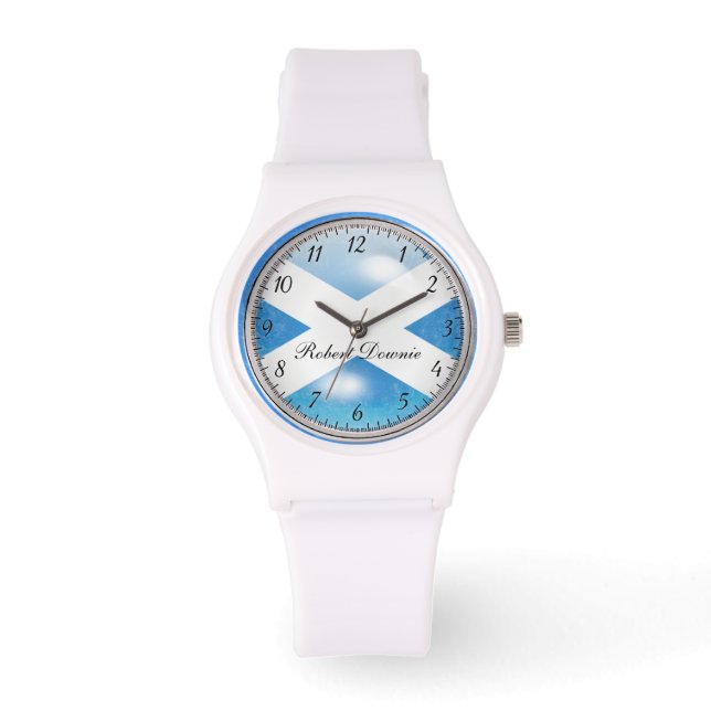 Montre Ecosse St Andrews Saltire effet Cabochon .. (Recto)