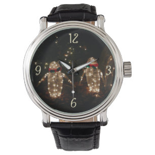 Montre Écran de lumière des fêtes de pingouins