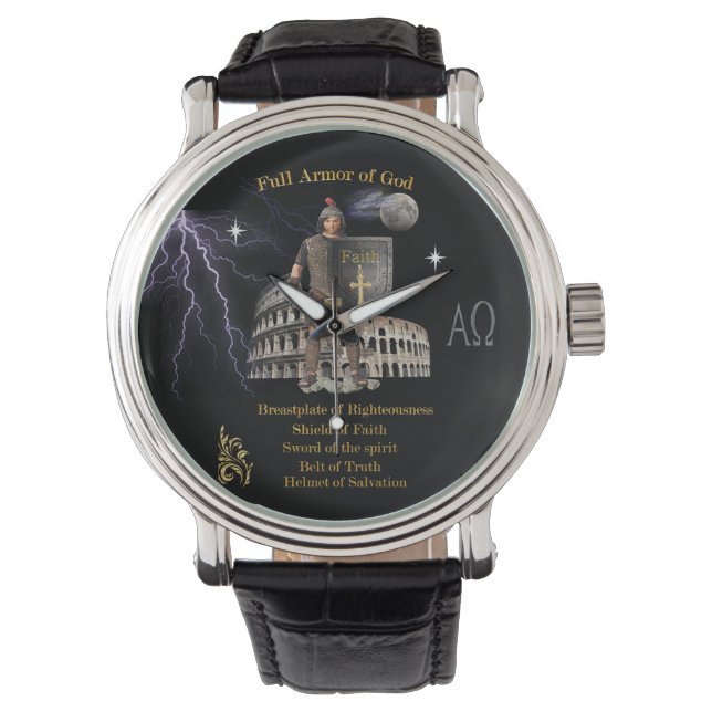 Montre Écriture Armure complète de DIEU (devant)