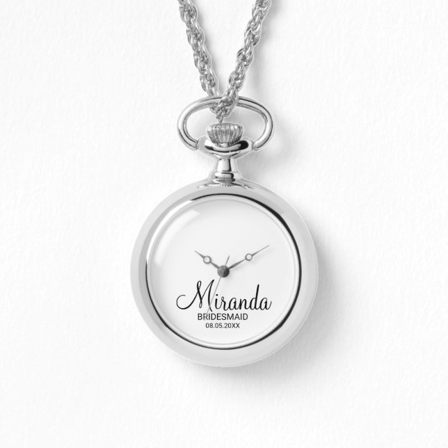Montre Écrivain Personnalisé De Script Moderne (Recto)
