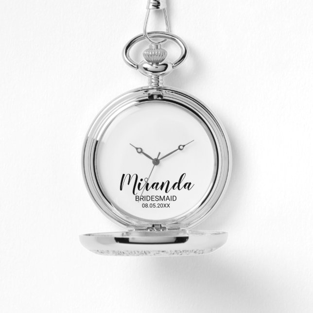 Montre Écrivain Personnalisé De Script Moderne (Recto)