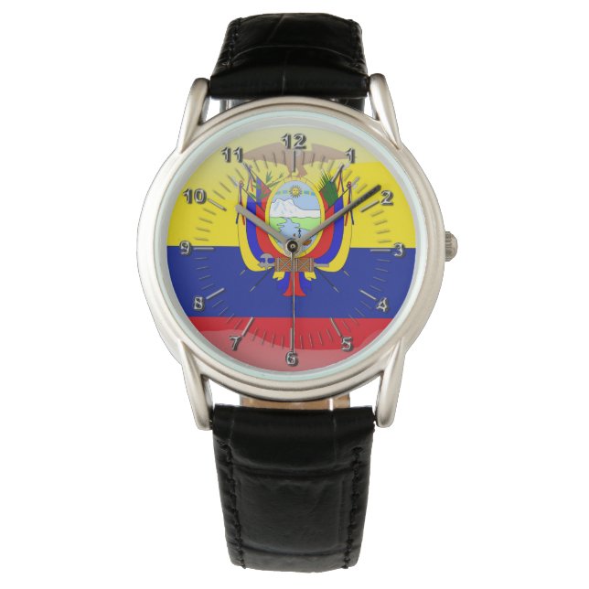 Montre Ecuadorian glossy flag (devant)