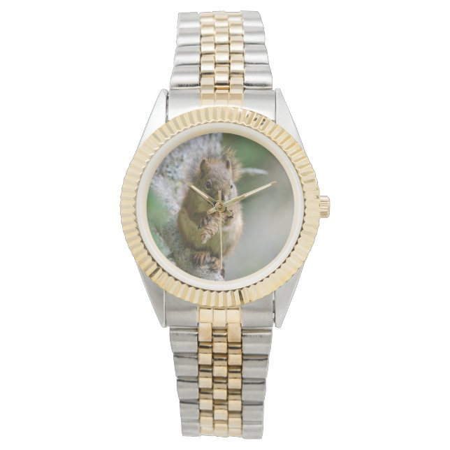 Montre Écureuil Brun, Nature Rustique Chaude (devant)