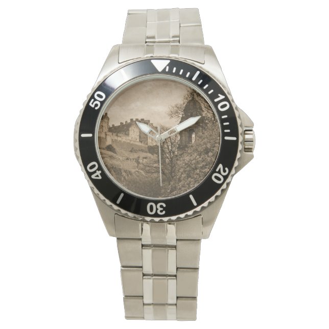 Montre Edinburgh Castle Sepia Photograph (devant)