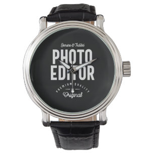 Montre Éditeur photo Titre du travail Cadeau