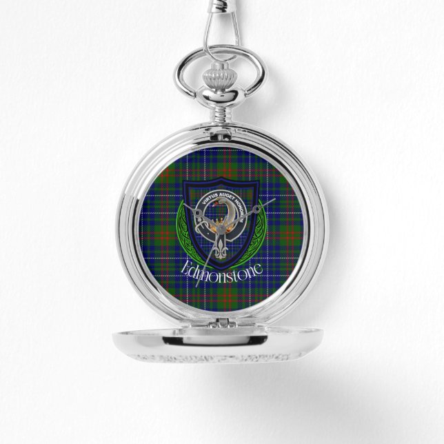 Montre Edmonstone Scottish Clan Tartan & Crest (Recto)