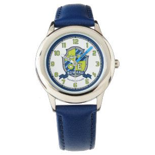Montre Edward nom signifiant crête bleu vert