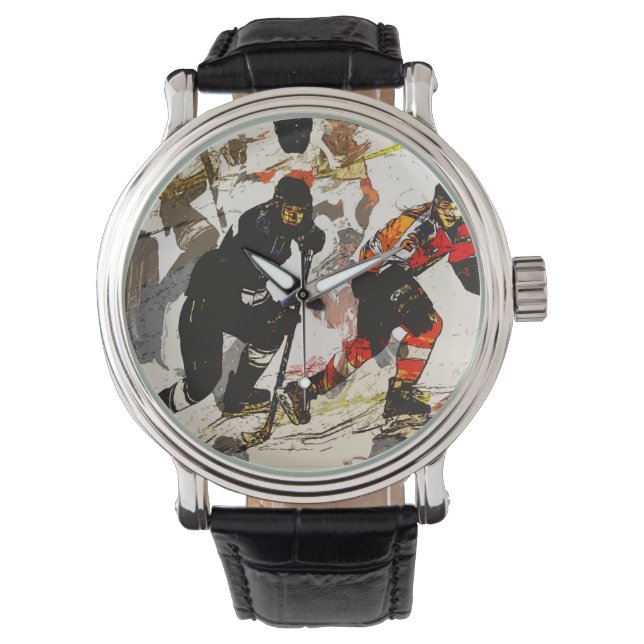 Montre Effacer - Joueurs de hockey (devant)