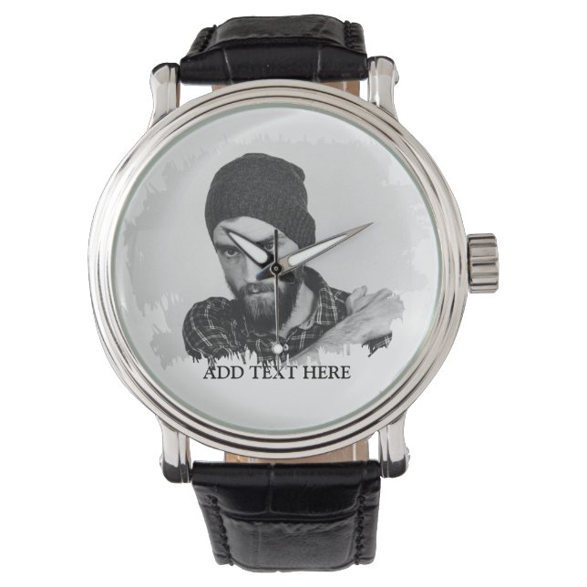 Montre Effet photo personnalisé moderne (devant)