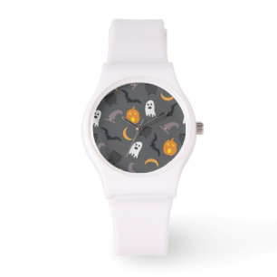 Montre Éffrayant Halloween Bat Ghost Cauldron Motif