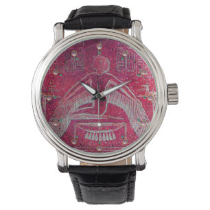 Montre EI, déesse égyptienne rose rouge antique