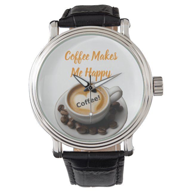 Montre électronique Café Me Rend Heureux Montre (devant)