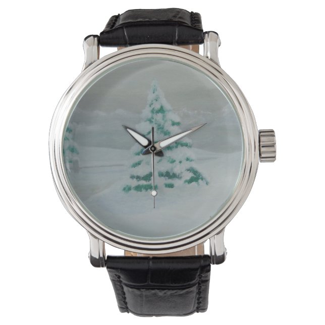 montre électronique de l'arbre à neige (devant)