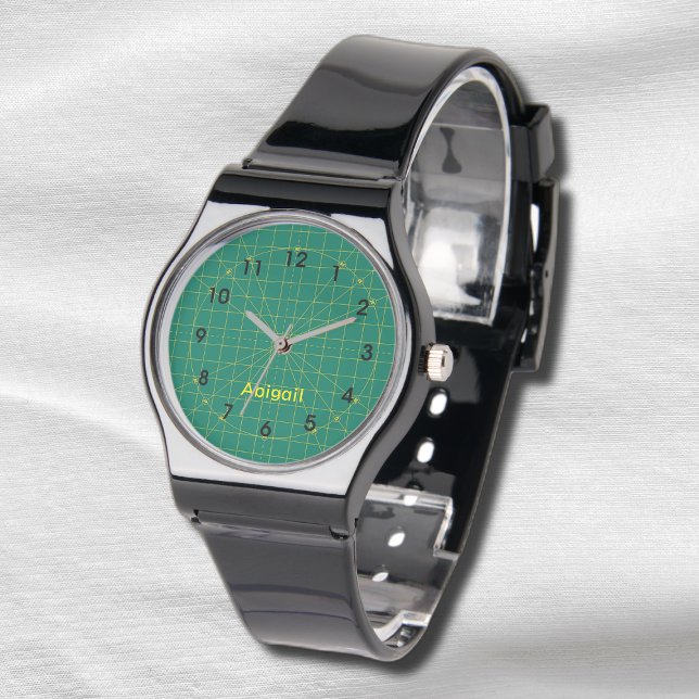 Montre électronique de Mat Coupe Verte de Quilter (Créateur téléchargé)