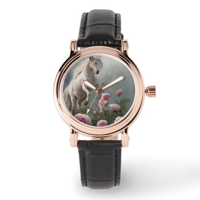 Montre électronique pour femmes, licornes, diverse (Recto)