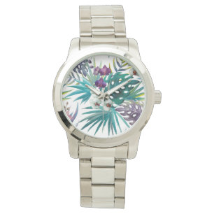 Montre électronique pour femmes - Orchidée tropica