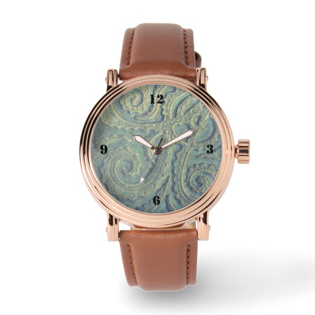Montre électronique pour hommes avec or rose et vi (Recto)