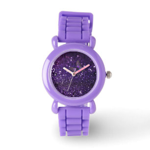 Montre Élégance Enchantante : Le papillon pourpre