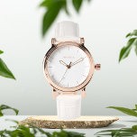 Montre Elégant blanc joli personnalisé eWatch Watch<br><div class="desc">Cadeau pour elle,  montre élégante</div>