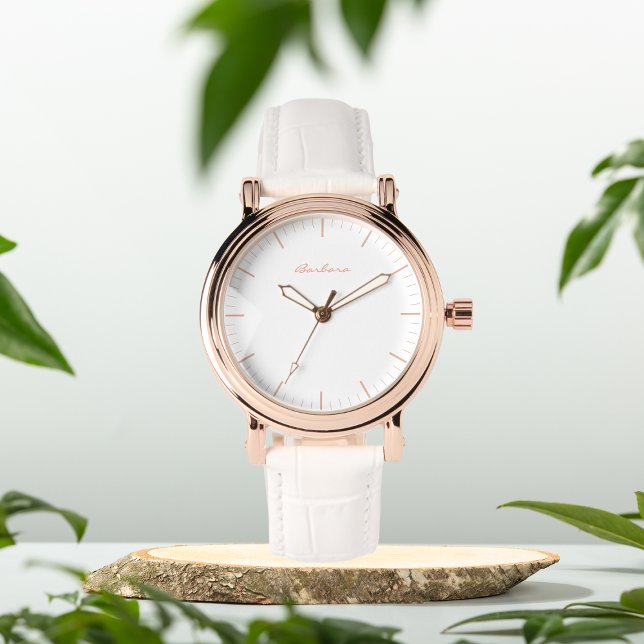 Montre Elégant blanc joli personnalisé eWatch Watch (Créateur téléchargé)