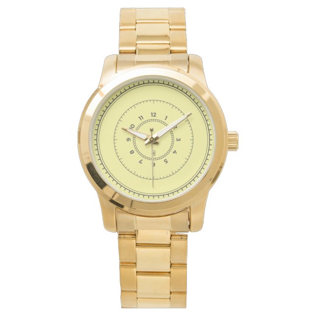 Montre Elégant Chic Gold Watch Homme (devant)