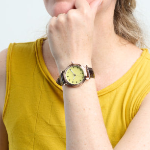 Montre Élégant Chic Rose Gold Vintage masculin