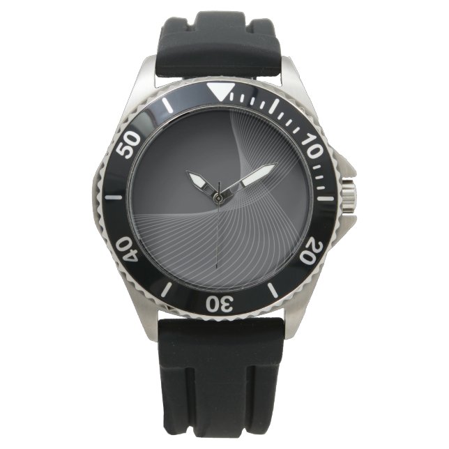 Montre Elégant, chic, simple, moderne motif graphique (devant)