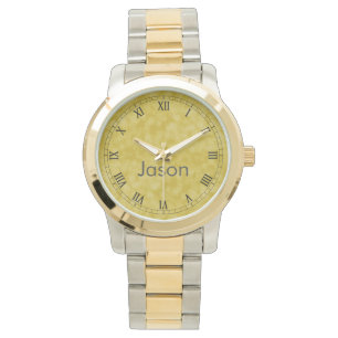 Montre Élégant, classique numéro romain argent et or