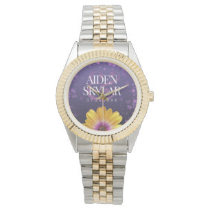 Montre Elegant Golden Daisy