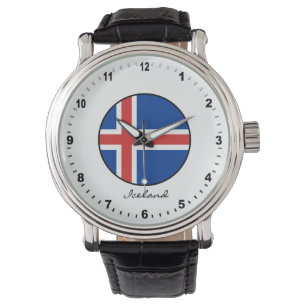 Montre Elégant Islande Watch & Drapeau islandais