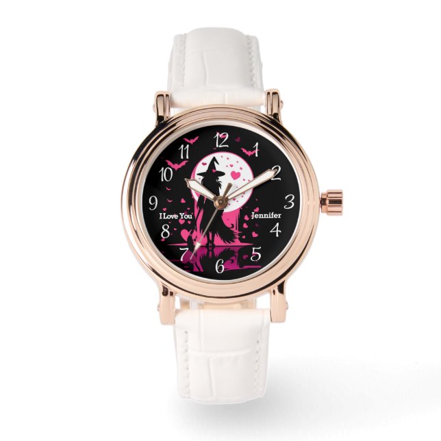 Montre Élégant Magique Gothique Valentine Sorcière Je Vou (Recto)