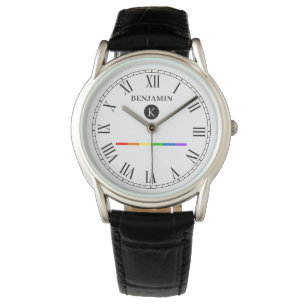 Montre Elégant Monogramme Personnalisé Gay LGBT Watch