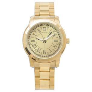 Montre Élégant monogramme Unisex chiffres romains