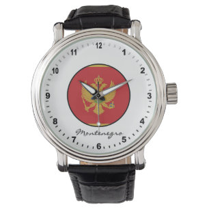 Montre Elégant Monténégro Watch & Monténégro Drapeau