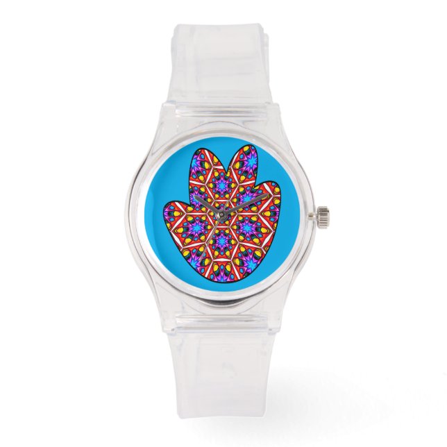 Montre Élégant motif floral Abstrait (Recto)