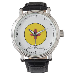 Montre Elégant Nouveau Mexique Watch & Nouveau drapeau me