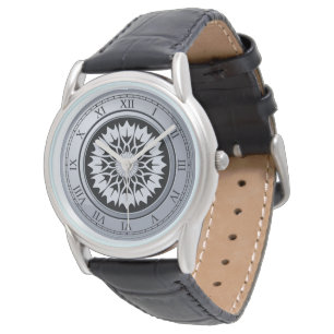Montre Élégant Roman Numeral Vintage Grey