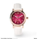 Montre Elegant Rose Gold Heart Watch Design<br><div class="desc">Discover timeless elegance with this enchanting rose gold heart watch. Featuring a radiant pink dial with sparkling hearts,  this stylish timepiece adds a romantic touch to your wardrobe. Perfect for gifting or a special occasion,  it’s the perfect accessory for any fashion-forward individual</div>