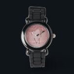 Montre Élégant Rose Gold Sparkle Parties scintillant  Mon<br><div class="desc">Parties scintillant Rose Gold Sparkle Drips Monogramme Regarder avec la parties scintillant en or rose/rose faux de mode goutte sur un arrière - plan chic avec votre monogramme et nom personnalisés. Veuillez nous contacter à cedarandstring@gmail.com si vous avez besoin d'aide pour la conception ou les produits correspondants.</div>