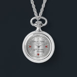 Montre Elégant Ruby | Diamants 40e anniversaire de Mariag<br><div class="desc">Une élégance opulente encadre ce design d'anniversaire du 40e mariage dans un design diamant à coquille unique avec diamant en forme de larme central aux accents de rubis en forme de coeur et aux éclats imbriqués sur un dégradé argenté. Veuillez noter que tous les embellissements sont imprimés et ne sont...</div>