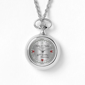 Montre Elégant Ruby | Diamants 40e anniversaire de Mariag
