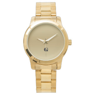 Montre Elégant Teal or Lumière Personnalisé