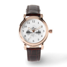 Montre élégante de la nature de montagne