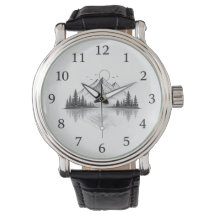 Montre élégante de la nature de montagne