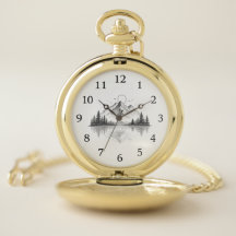 Montre élégante de la nature montagneuse