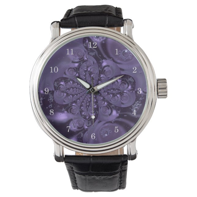 Montre Élégante étincelle Royale Purple Liquide (devant)